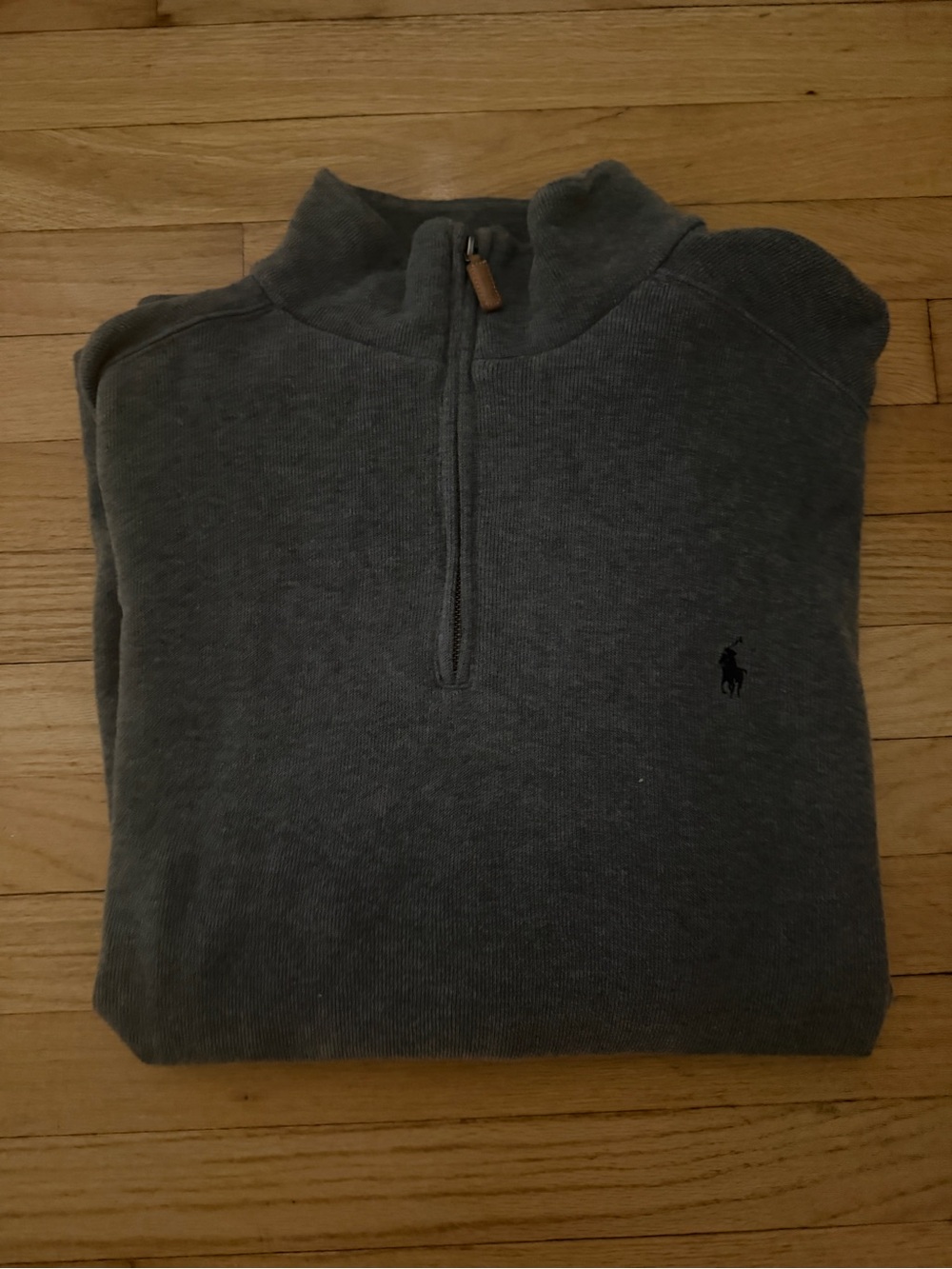 Ralph Lauren Men's Dark Gray Half-Zip Sweater - Picture 1 of 3